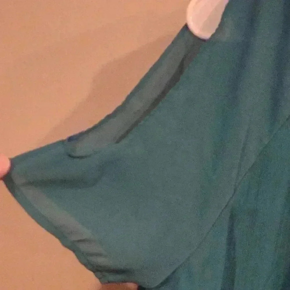 Juicy Couture women's teal green blouse size large - Picture 4 of 4